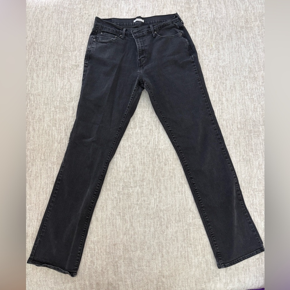 Levi 505 Straight Black Denim Jean
